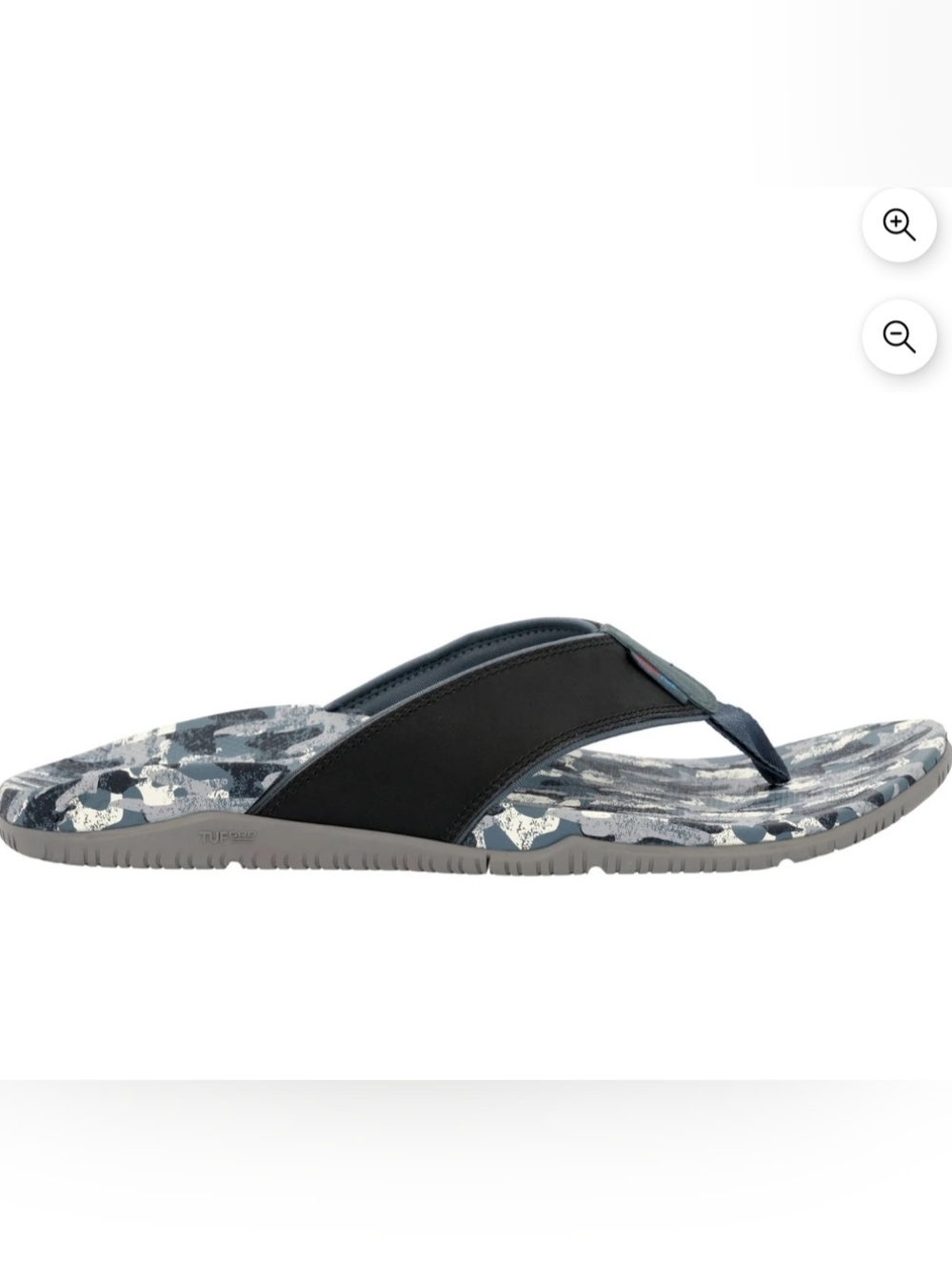 Xtratuf Men's Black and Gray Camo Flip Flop Sandal Size 12